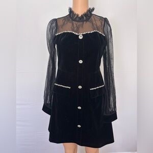 Elegant Black Lace Dress